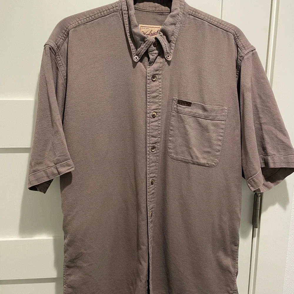 WOOLRICH Men's Button Down Short Sleeved Casual Shirt - Picture 8 of 9
